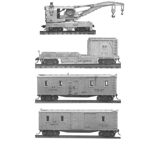 N Scale - Tichy Train Group - 2704 - Maintenance of Way Equipment, North American, Transition Era - Undecorated
