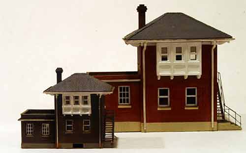 N Scale - Alkem Scale Models - Brick Cabin - C&O Standard Brick Cabin - Railroad Structures