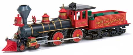 N Scale - Atlas - 400006131492 - Locomotive, Steam, 4-4-0, American - Santa Fe & Disneyland - Santa Fe & Disneyland R.R.