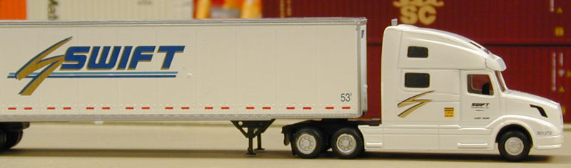 NSHL02WF N Scale semi,Truck tractor trailer rig 