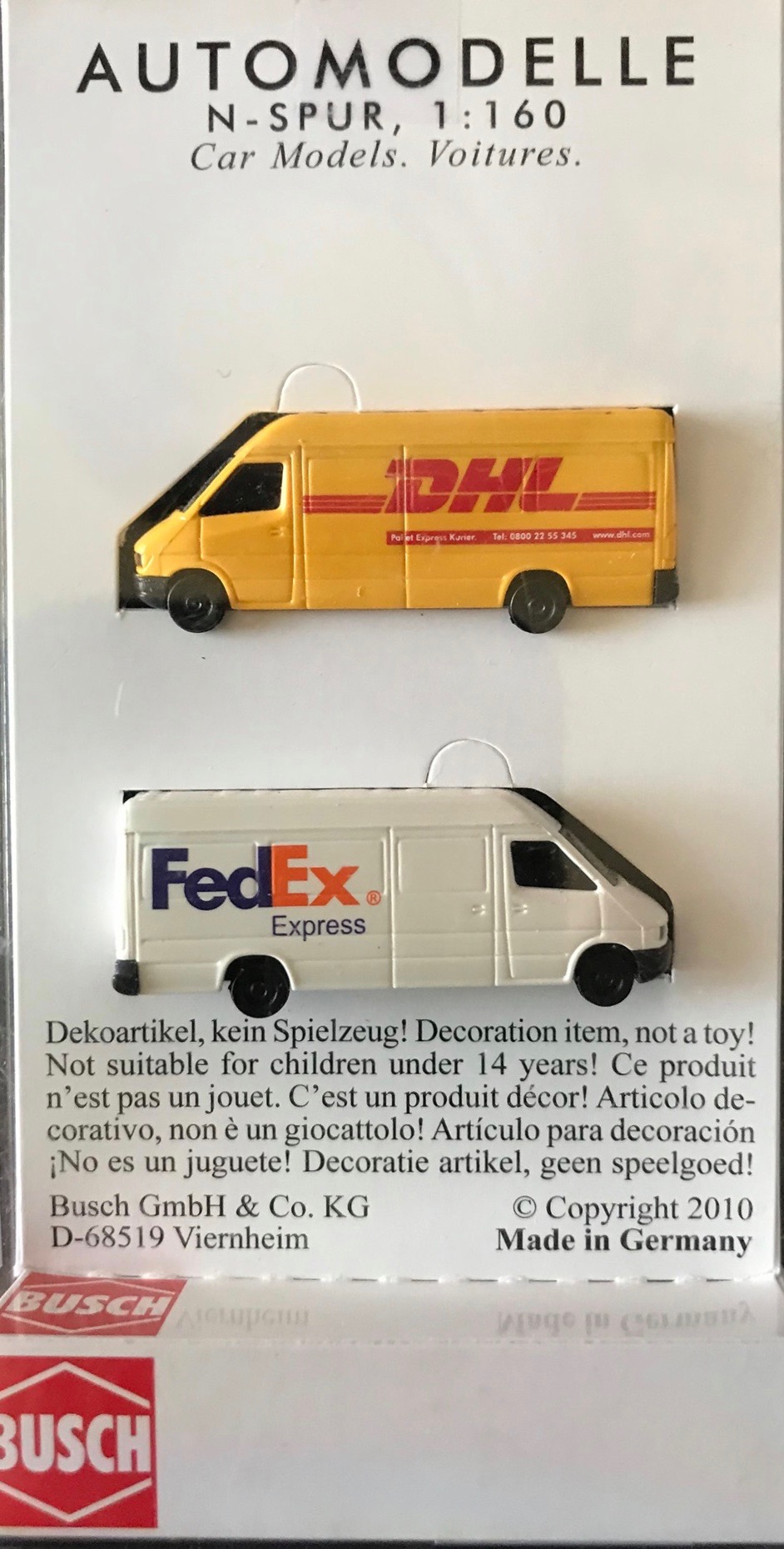 N Scale 2001 DHL Delivery Van 