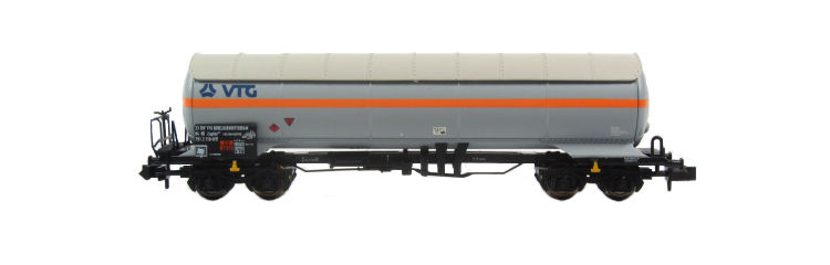 N Scale - Minitrix - 15630 - Tank Car, No Dome, Petroleum, Zans - VTG - 33 84 791 2 119-0