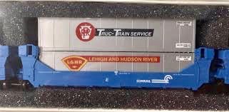 N Scale - Deluxe Innovations - 150601 - Container Car, Articulated Well, Gunderson Twin-Stack - Conrail - 795102