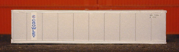 N Scale - Deluxe Innovations - 4350 - Container, 40 Foot, Smoothside, Reefer - Crowley - 2 numbers