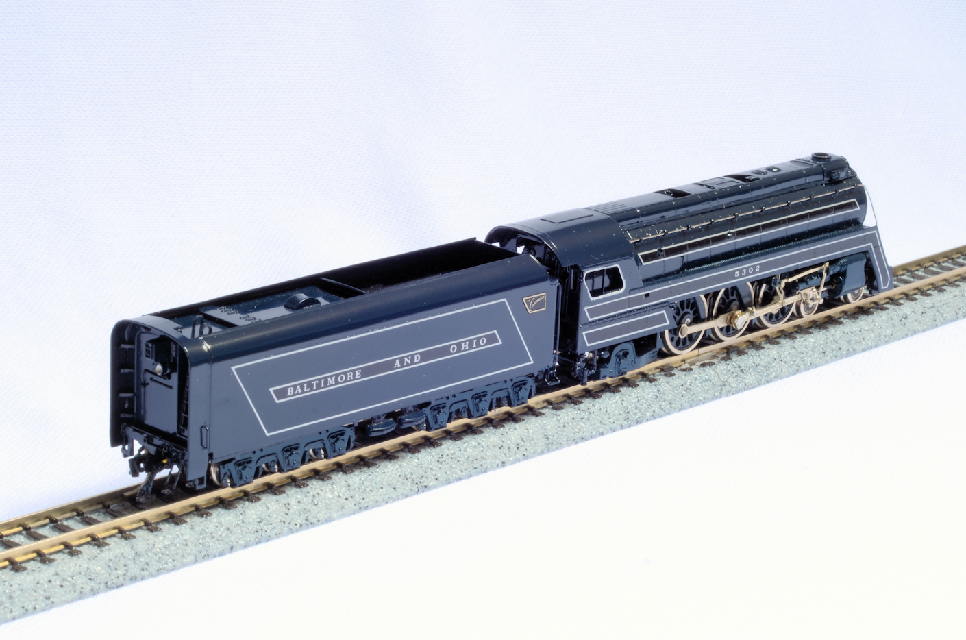 N Scale - Key - P7d #5302 - Locomotive, Steam, 4-6-2, Pacific B&O P-7 - Baltimore & Ohio - 5302