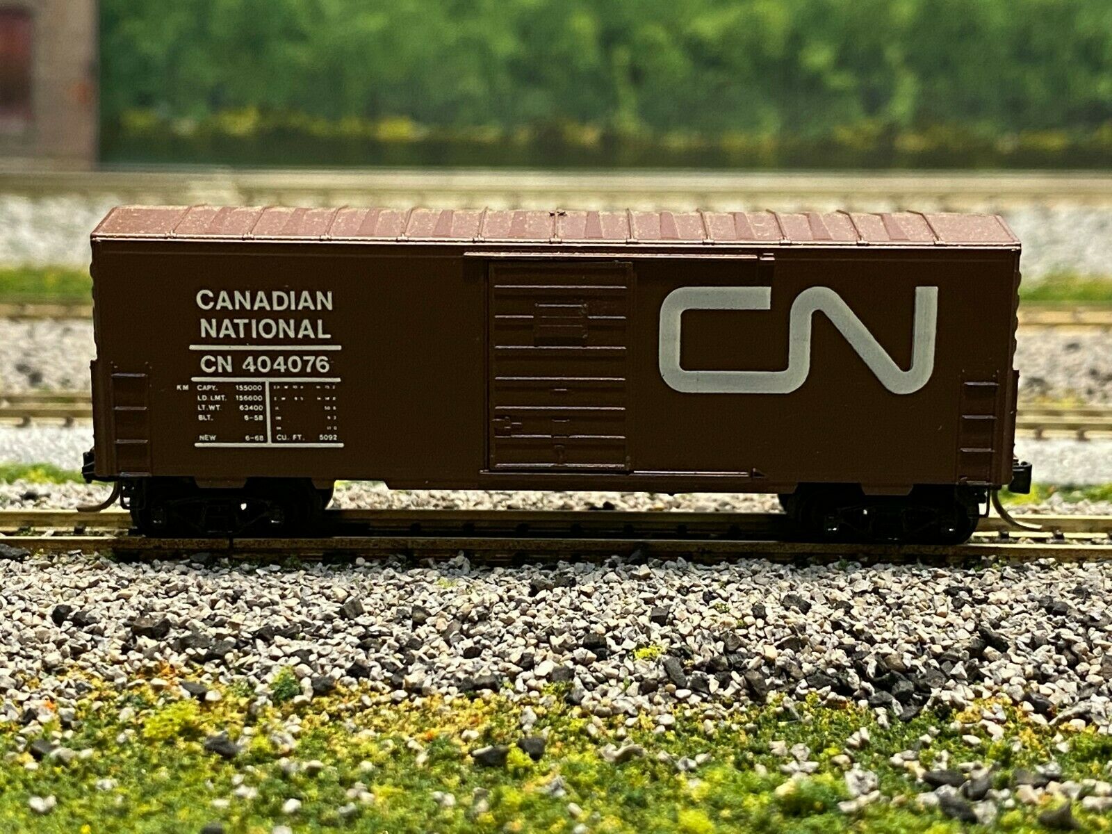 N Scale - Ak-Sar-Ben - 8905 - Boxcar, 40 Foot, PS-1 - Canadian National - 404076