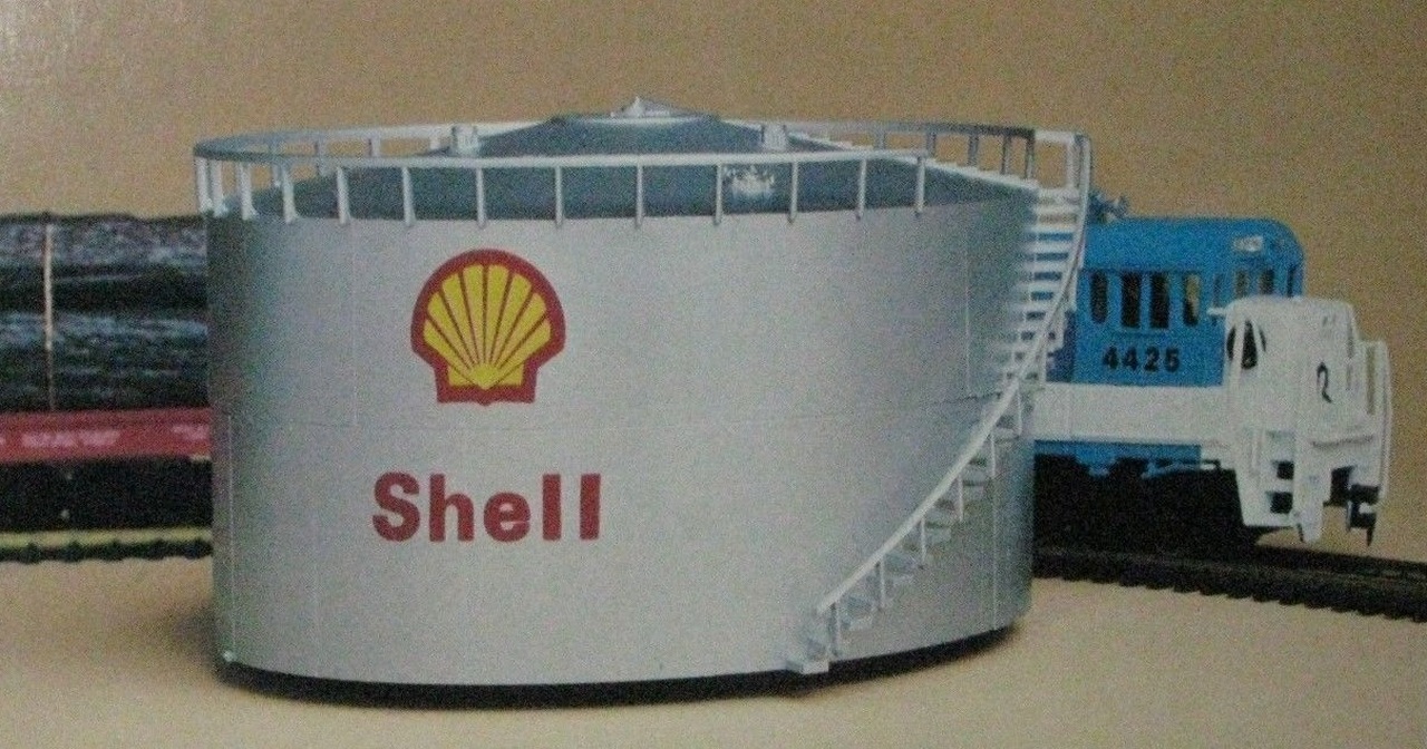N Scale - Bachmann - 46708 - Oil storage tank - Shell Oil