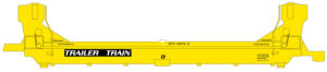 N Scale - Deluxe Innovations - 152002 - Container Car, Articulated Well, Gunderson Twin-Stack - TTX Company - 63290