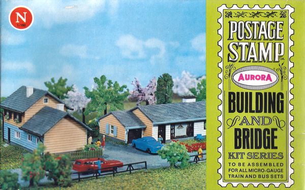N Scale - Aurora Postage Stamp - 4158-150 - House   - Residential Structures