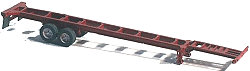 N Scale - GHQ Models - 50003 - Trailer, 48 Foot, Chassis - Painted/Unlettered