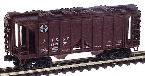 N Scale - Deluxe Innovations - 72113 - Covered Hopper, 2-Bay, ACF 36 Foot - Santa Fe - 3 numbers