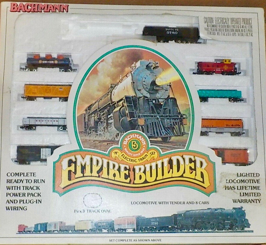N Scale - Bachmann - 4401 - Freight Train, Steam, North American, Transition Era - Santa Fe - Empire Builder