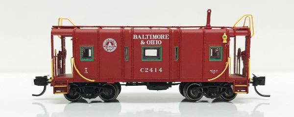 N Scale - Fox Valley - 91225 - Caboose, Bay Window - Baltimore & Ohio - C2414