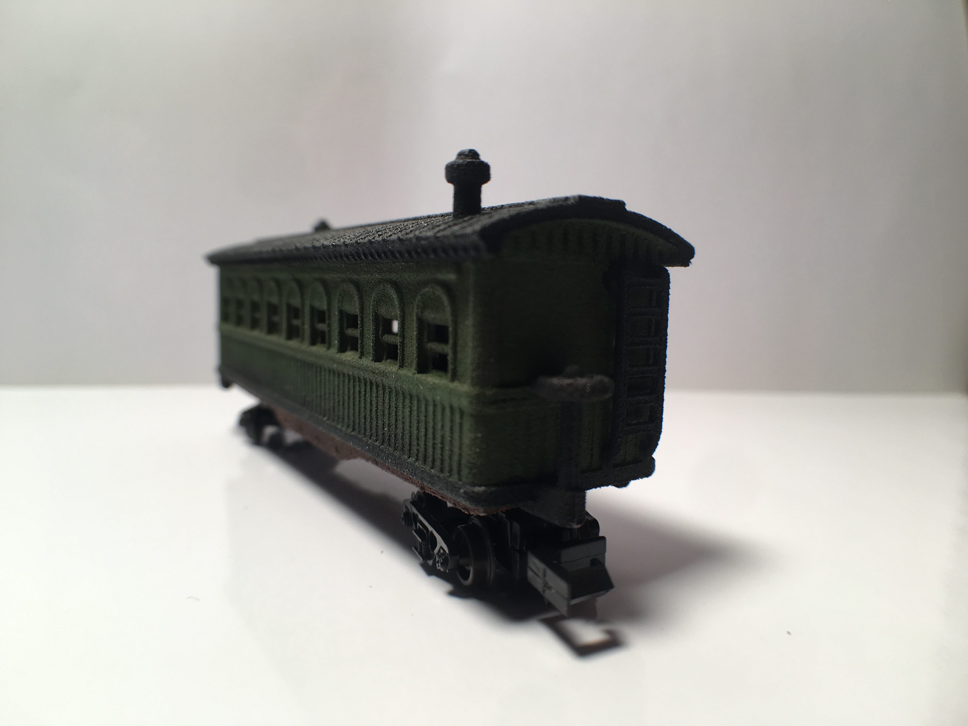 N Scale - B&T Model - Steerage Passenger - Passenger Car, Early, Overton - Painted/Unlettered