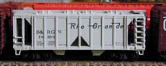N Scale - Deluxe Innovations - Covered Hopper, 2-Bay, ACF 36 Foot - Rio Grande - 18402