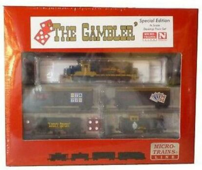 N Scale - Micro-Trains - 993 21 721 - Freight Train, Diesel, North American, Transition Era - Commemorative - The Gambler