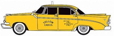 N Scale - Classic Metal Works - 50324 - Automobile, Dodge, Coronet - Taxi - 1956 Dodge Coronet 4-door Sedan
