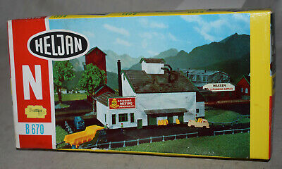 N Scale - Heljan - b670 - Grain Mill - Agricultural Structures - Grain Mill
