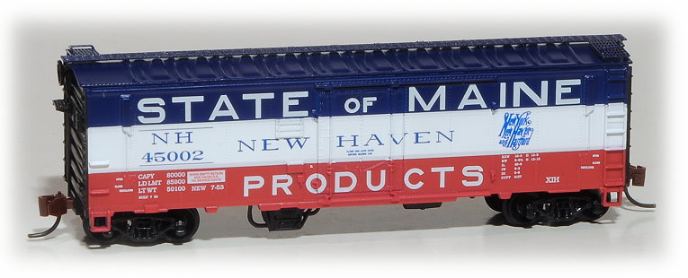 N Scale - Eastern Seaboard Models - 225304 - Boxcar, 40 Foot, XIH - New Haven - 45002