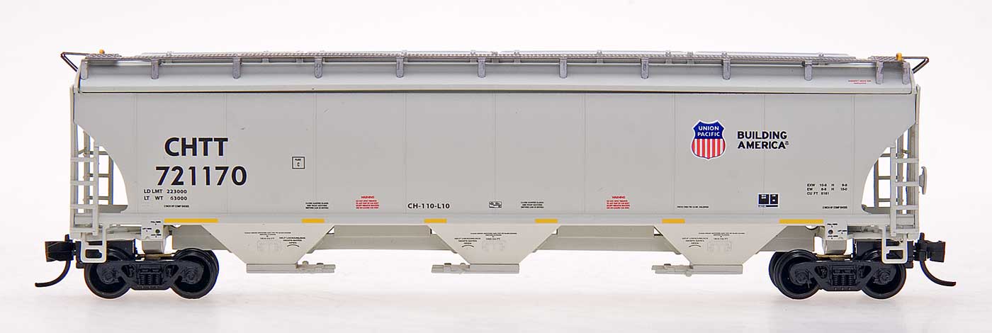 N Scale - InterMountain - 67239-06 - Covered Hopper, 3-Bay, Trinity 5161 - Union Pacific - 721317