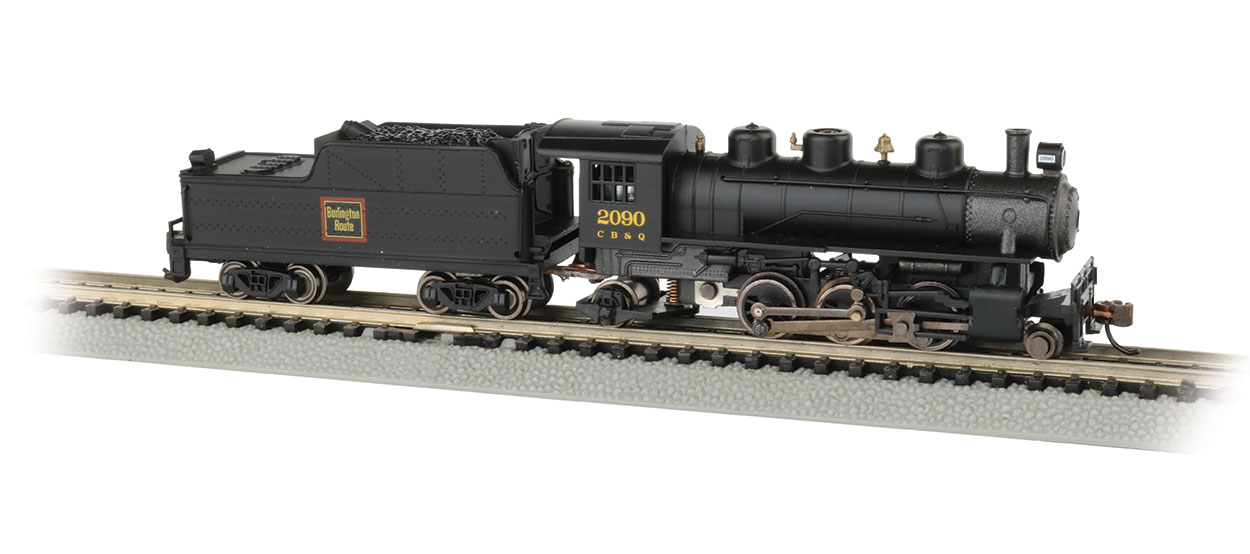 N Scale - Bachmann - 51556 - Locomotive, Steam, 2-6-2 Prairie - Burlington ...