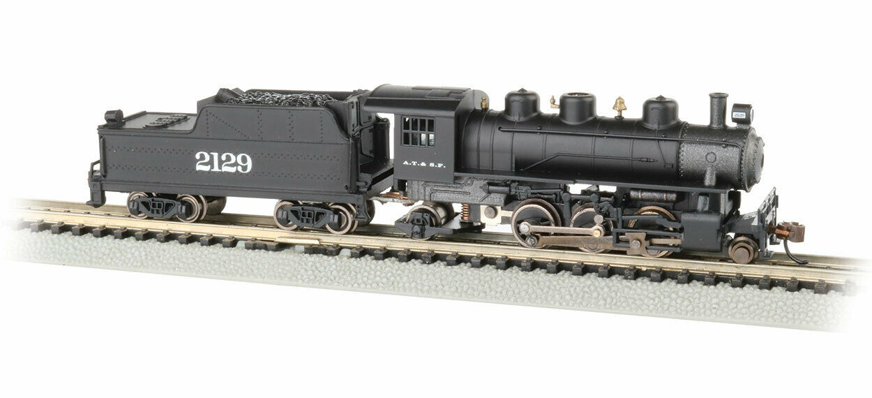N Scale - Bachmann - 51555 - Locomotive, Steam, 2-6-2 Prairie - Santa Fe - 2129