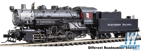 N Scale - Life-Like - 929-70008 - Locomotive, Steam, 0-8-0 USRA - Northern Pacific - 1171