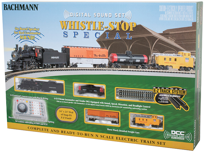 N Scale - Bachmann - 24133 - Freight Train, Steam, North American, Transition Era - Union Pacific - Whistle Stop Special