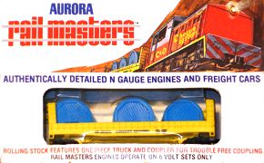 N Scale - Aurora Rail Masters - 5474 - Flatcar, Bulkhead - Canadian National - 290205