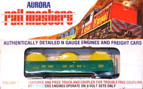 N Scale - Aurora Rail Masters - 5472 - Gondola, 50 Foot, Steel - Penn Central