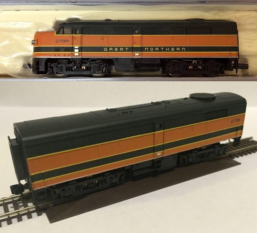 N Scale - Life-Like - 7632 - Locomotive, Diesel, Alco FA/FB - Great Northern - 279A, 279B