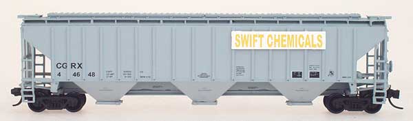N Scale - InterMountain - 65381-03 - Covered Hopper, 3-Bay, Thrall 4750 - Swift Transportation - 44625