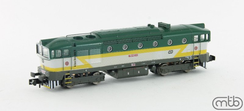 N Scale - MTB-model - N754-023 - Locomotive, Diesel, ČSD Class 750, 753, 754 - ČD (Czech Railways) - 754 023-0