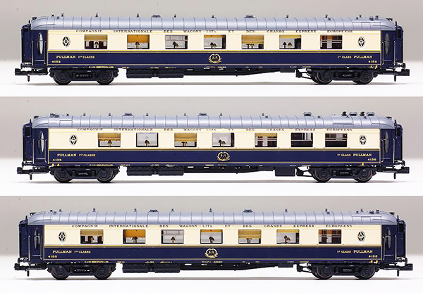 N Scale - L.S. Models - 79173 - Passenger Car, CIWL, Pullman - Compagnie Internationale des Wagons-Lits - 4136 , 4152, 4155