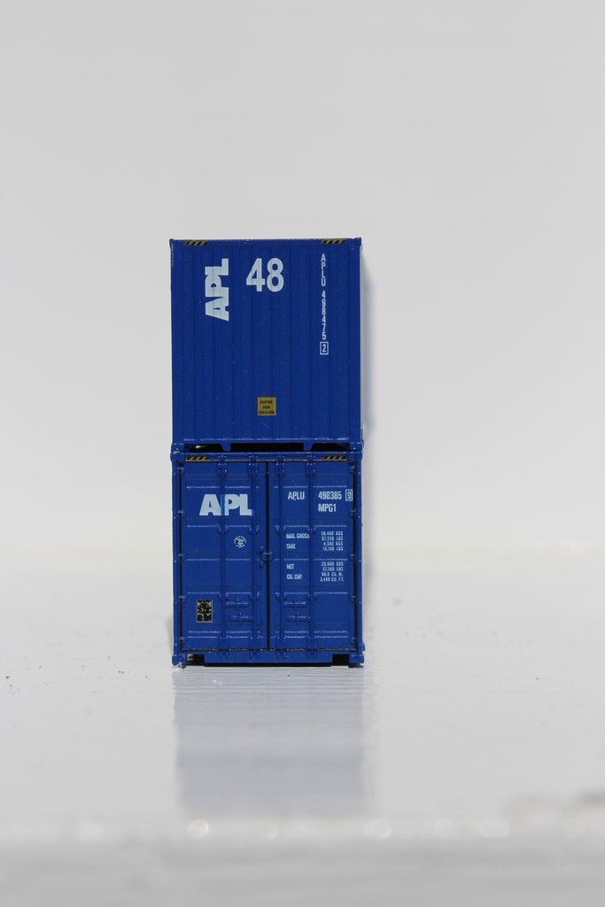 N Scale - Jacksonville Terminal - 485001 - Container, 48 Foot - APL Logistics - 498475, 498385