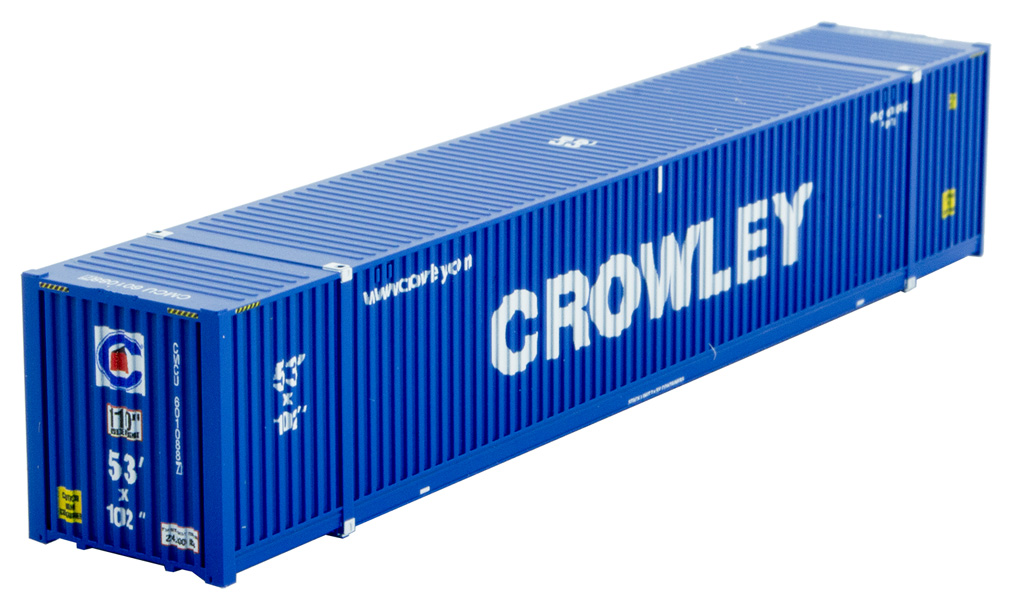 N Scale - Micro-Trains - 469 00 171 - Container, 53 Foot, Corrugated - Crowley - 6010887