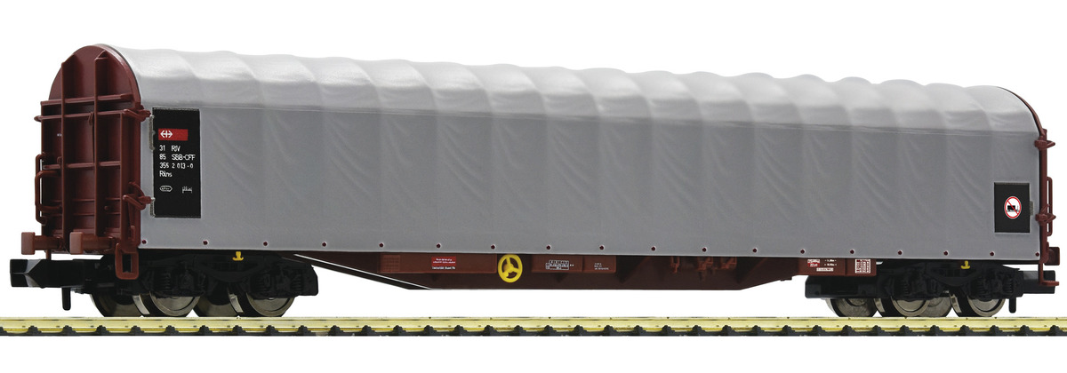 N Scale - Fleischmann - 837702 - Tarp Wagon, Rils - SBB CFF FFS