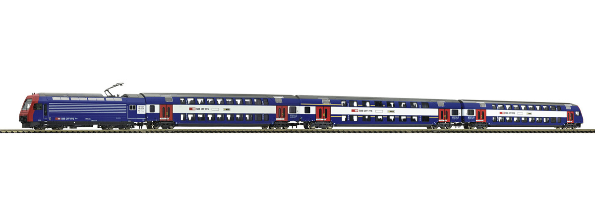 N Scale - Fleischmann - 781902 - Passenger Train, Electric, Europe, Epoch VI - SBB CFF FFS - 4-Pack