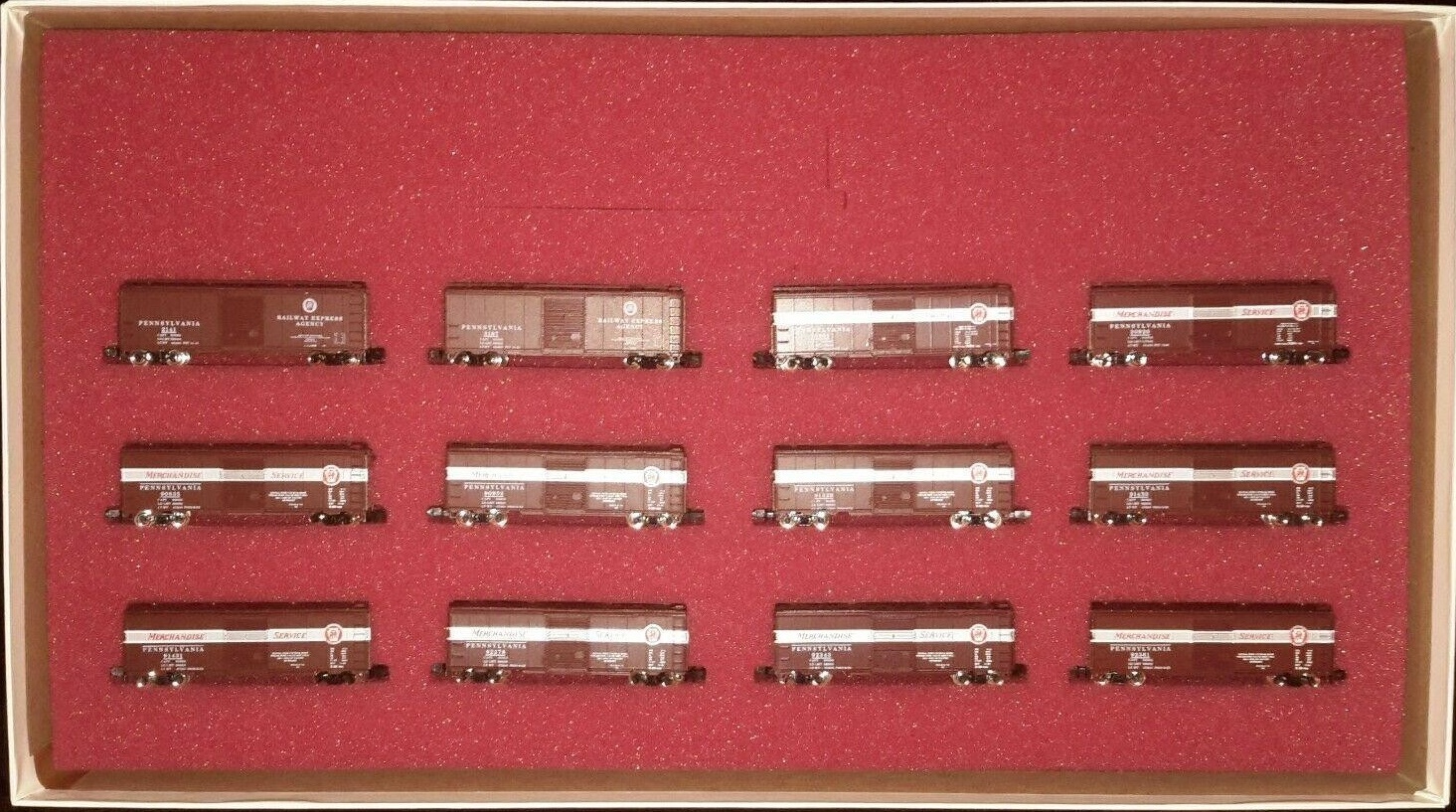 N Scale - Con-Cor - Limited Edition Set #21 / 850512 - Mixed Freight Consist, North America, Transition Era - Pennsylvania - 12-Unit