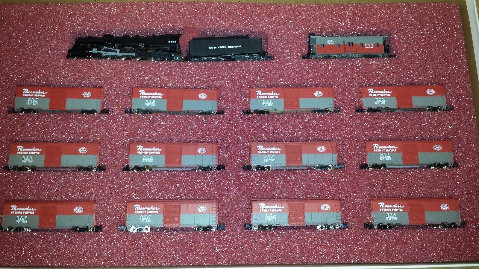 N Scale - Con-Cor - Limited Edition Set #18 / 8404 - Freight Train, Steam, North American, Transition Era - New York Central - 14-Unit