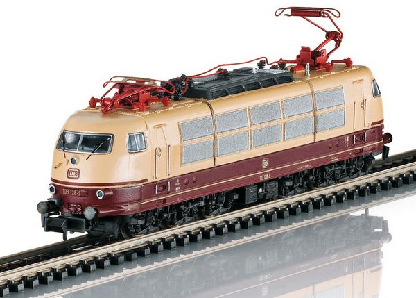 N Scale - Minitrix - 16304 - Locomotive, Electric, DB 103 - Deutsche Bahn - 103 128-5