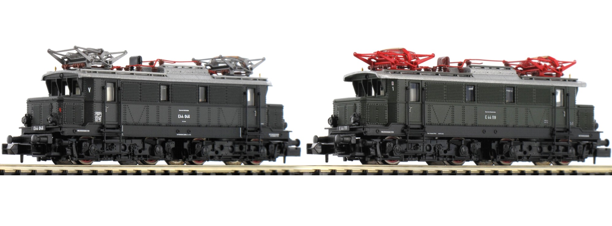 N Scale - Minitrix - 16661 - Locomotive, Electric, E44 - Deutsche Reichsbahn - 2-Pack