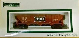 N Scale - Industrial Rail - 7793SLSF - Open Hopper, 3-Bay, 100 Ton - Frisco - 90491