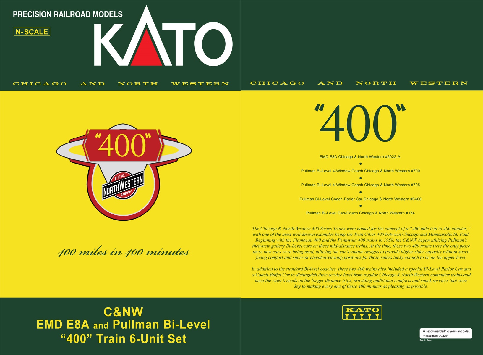 N Scale - Kato USA - 106-104 - Passenger Car, North America, Tran...
