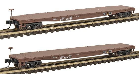 N Scale - Walthers - 932-28213 - Flatcar, 53 Foot 6 inch GSC Commonwealth - Southern Pacific - 700021, 700045