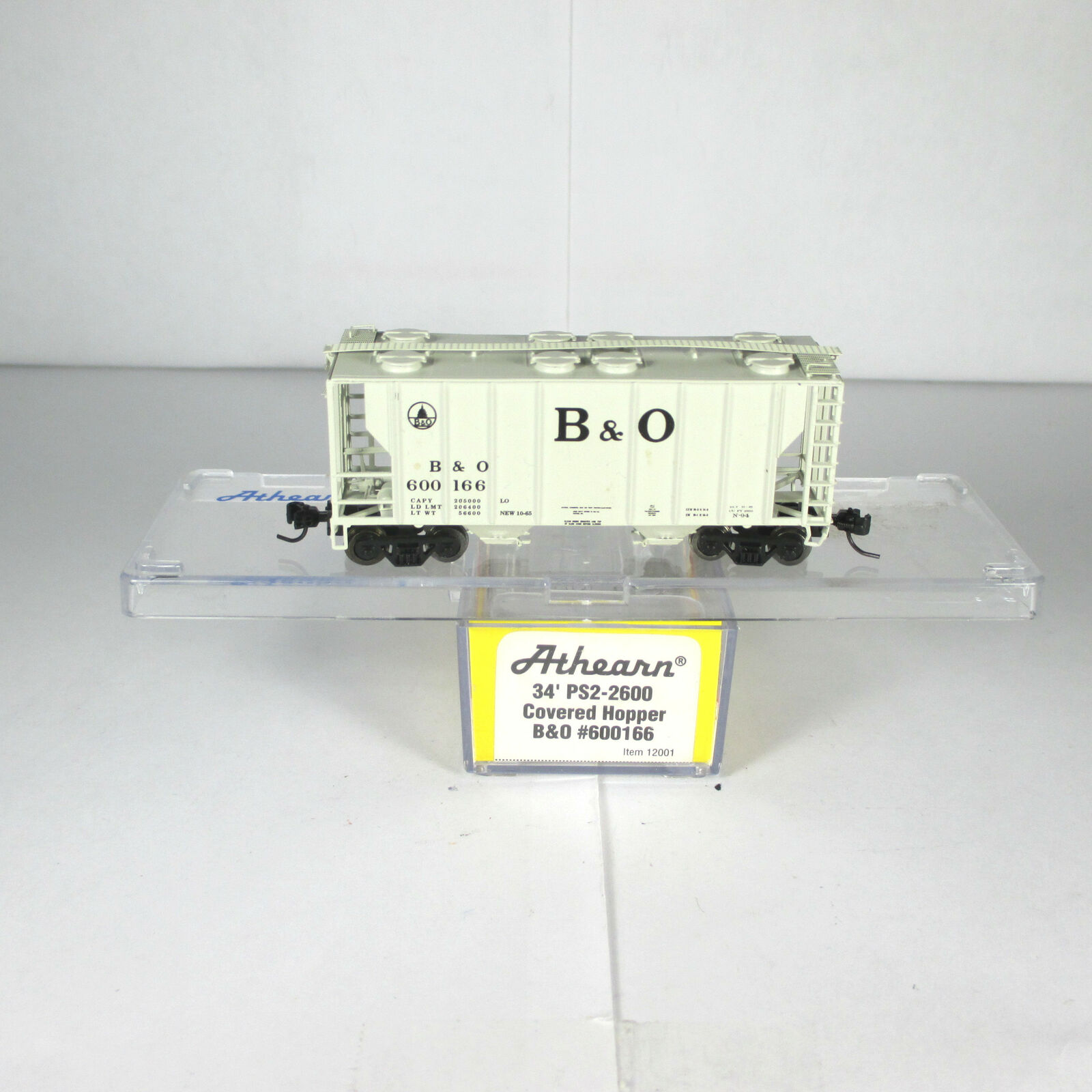N Scale - Athearn - 12002 - Covered Hopper, 2-Bay, PS2 - Baltimore & Ohio - 600199