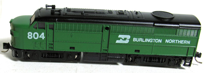 N Scale - Model Power - 7528 - Locomotive, Diesel, Alco FA/FB - Burlington Northern - 804