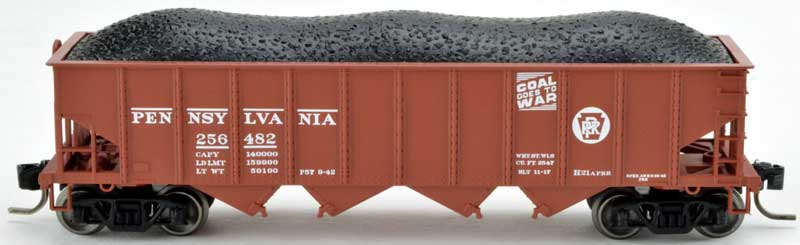 N Scale - Bowser - 38039 - Hopper, 4-Bay, 70 Ton - Pennsylvania - 256490