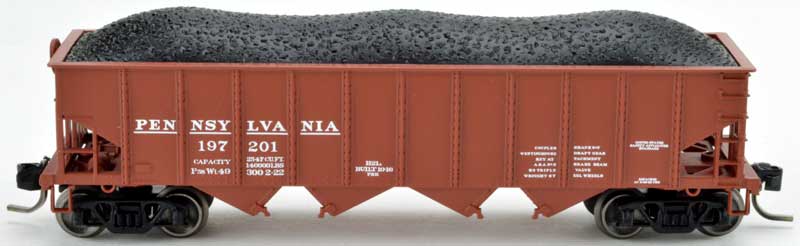 N Scale - Bowser - 38041 - Hopper, 4-Bay, 70 Ton - Pennsylvania - 197201