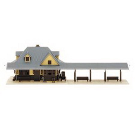 N Scale - Atlas - 2841 - Trackside Structures - Railroad Structures - Suburban Passenger Station